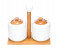 Royalford RF9245 2 Pieces Condiment Set with Wooden Stand - White 1 in UAE
