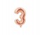 Party Time 3-RG-804000 Number 3 16 Inch Foil Balloon Rose Gold 1 in UAE