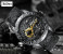 BIDEN 3D Engraved Luxury Silicone Satrap Watch For Men - Black 2 in UAE