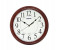 Geepas GWC4804 Taiwan Movement Luminous Dial Wall Clock, Whtie & Brown 1 in UAE