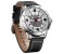 Weide UV 1608LB Mens Analog and Complete Calendar Watch Black and White 3 in UAE