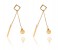 Ariel 18K Gold Plated Drop Earrings 32108 1 in UAE