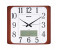 Geepas GWC4801 Wall Clock with LCD Display, White & Brown 1 in UAE