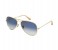 Ray-Ban 0RB3025-001/3F58 Pilot Gold Frame & Light Blue Gradient Mirrored Sunglasses for Women 3 in OMAN