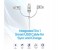 Promate UniLink-Trio 3 in 1 Triple Head Data and Charge Cable with Lightning, Type-C, and Micro-USB Connectors - Silver 2 in UAE