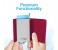 Promate RFIDWallet Ultra Slim Bifold Leather Wallet, Pink 7 in UAE