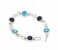 Kavani Ruby Circle Chimes Crystal Rhodium Bracelet 33062 Assorted 2 in UAE