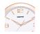 Geepas GWC4806 Taiwan Movement 3D Rose Gold Dial Wall Clock, White & Gold 4 in UAE
