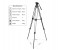 Promate Pixels-170 Professional Aluminum Video Tripod with Mid-Level Spreader, Black 3 in UAE