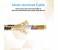 Promate UniLink-CAM USB 3.1 USB-C Heavy Duty Mesh Armored Cable - Gold 3 in UAE