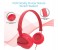 Promate Sonic Kid Friendly On Ear Stereo Wired Headset, Red 2 in UAE