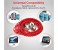 Promate Retro-2 Universal Wristband Style Stereo Earphones, Red 5 in UAE