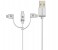 Promate UniLink-Trio 3 in 1 Triple Head Data and Charge Cable with Lightning, Type-C, and Micro-USB Connectors - Silver 1 in UAE