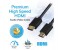 Promate LinkMate-H1L Premium 24K Gold Plated HDMI Cable - Black 2 in UAE