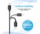 Promate LinkMate-LTF2 Heavy Duty Mesh Armored Data & Charge Cable with Lightning Connector - Black 6 in UAE
