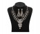 Kavani Pearl Drop crystal Zirconia Necklace Set with Earrings 33026 White and Gold 2 in UAE