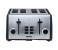 Geepas GBT5328 4 Slice Stainless Steel Bread Toaster - Grey 1 in UAE