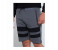 Lynk LY10015 Slim Fit Biker Design Strechable Short For Men L - Grey 4 in UAE