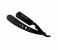 Tips & Toes TT-691BLK Stainless Steel Black Handle Professional Straight Razor for Classic Shaving, Black 3 in UAE