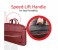 Promate Charlette 15.6 inch Modern Styled Messenger Bag, Red 4 in UAE