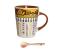 Royalford RF7596 350 ml Mug with Spoon - White 1 in UAE