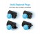 Promate UniPro.2 Universal World Travel Adapter Wall Charger with USB Charging Port, Black 4 in OMAN