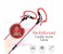 Promate Snazzy Premium In Ear Noise Isolating Sweatproof Earhook Earphone with Copper Cable, Pink 5 in UAE