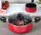 Royalford RFU9082 7 Pieces Aluminum Non-Stick Cookware Set - Red 6 in UAE