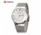 Curren 8311 Stainless Steel Analog Quartz Watch For Men Silver And White 2 in UAE