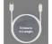 Promate LinkMate-H2L High Speed Premium 24K Gold Plated HDMI to Mini-HDMI Cable - White 3 in UAE