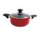 Royalford RF6442 28 cm Non Stick Ceramic Casserole with Glass Lid - Red 1 in UAE
