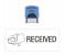 Shiny STR04 RECEIVED Self-Inked Readymade Stamp 1 in OMAN