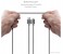 Promate LinkMate-MUL 2 in 1 Heavy Duty Fabric Sync Charge Cable - Grey 5 in UAE