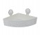 Taqdeer 7086 Bathroom Storage Corner Rack - White 1 in UAE