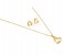 Genuine Heart Shape pendant set Gold 31664 1 in UAE
