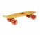 MIC 6027 Plastic Skateboard with Light in Wheels Yellow 1 in UAE