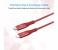 Promate UniLink-LTC USB Type-C OTG Cable with Lightning Connector - Red 2 in OMAN