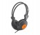 Audionic IMPACT 1 Deep Bass Wired Headphone - Orange 1 in UAE