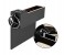 Car Seat Catcher Gap Filler Storage Box, Black 1 in OMAN
