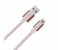 Promate Linkmate-MUL 2 in 1 Heavy Duty Fabric Sync Charge Cable - Rose 1 in UAE