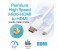 Promate LinkMate-H3 24K Gold Plated Micro-HDMI to HDMI Audio Video Cable - White 2 in UAE