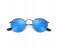 Ray-Ban 0RB3447 029/17 Round Gunmetal Frame & Blue Flash Mirrored Sunglasses for Unisex 2 in OMAN