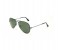 Ray-Ban RB3025-L2823 Pilot Black Frame & Green Classic G-15 Mirrored Sunglasses for Unisex 2 in OMAN