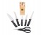Prestige PR50919 7 Piece Kitchen Knife Set with Wooden Block - Black & Silver 1 in UAE