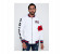 Lynk LY10036 Printed Bomber Jacket For Men L - White 2 in UAE