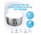 Promate Glint-2.EU Portable 2.4A Dual Port USB Wall Charger with Touch Sensitive Soothing Night LED Light, White 2 in UAE