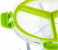 Royalford RF9213 950 ML 3 Compartment Round Food Container - Clear & Green 4 in UAE