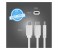 Promate Cplug-5V3A.EU 5V 3.4A Wall Adaptive Fast Charger with Built in USB Type C Cable, White 3 in UAE