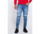 Petro OU10009 Skin Fit Bottom Zipper Fashion Jeans Stretchable 31-Blue 4 in UAE