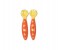 Flamingo FL-BB9432BFSST Two Color Baby Feeding Spoon - 2 Pieces 1 in OMAN